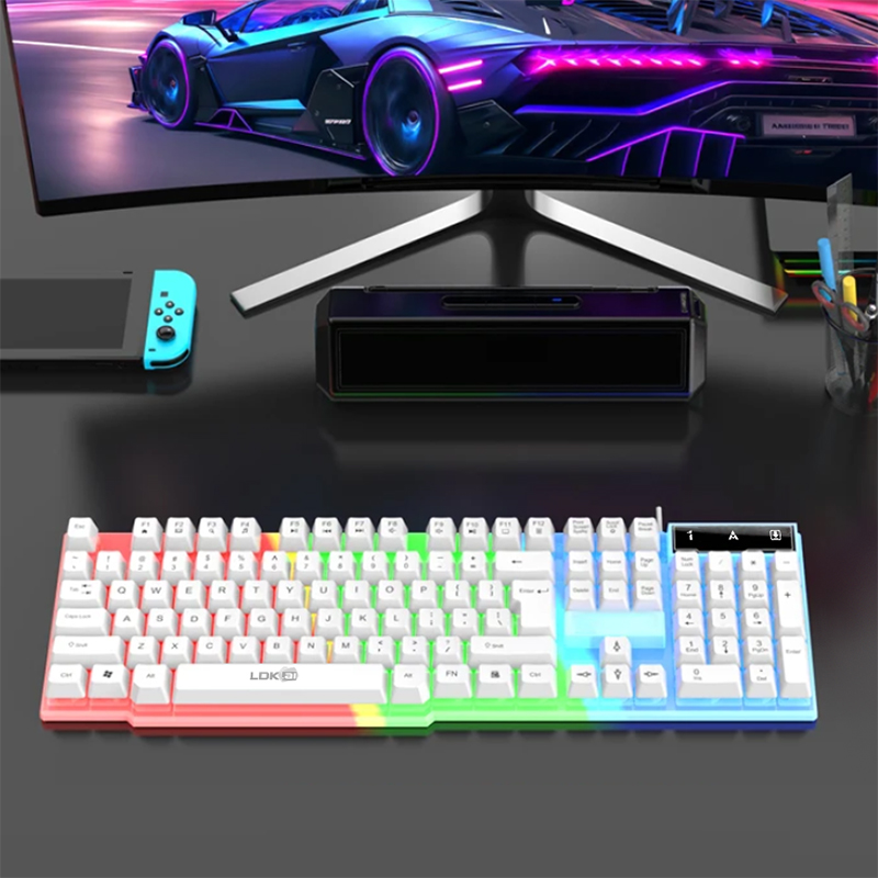 R260 Full-Size Wired Keyboard  - Keyboard Gaming Blue Switch review and price