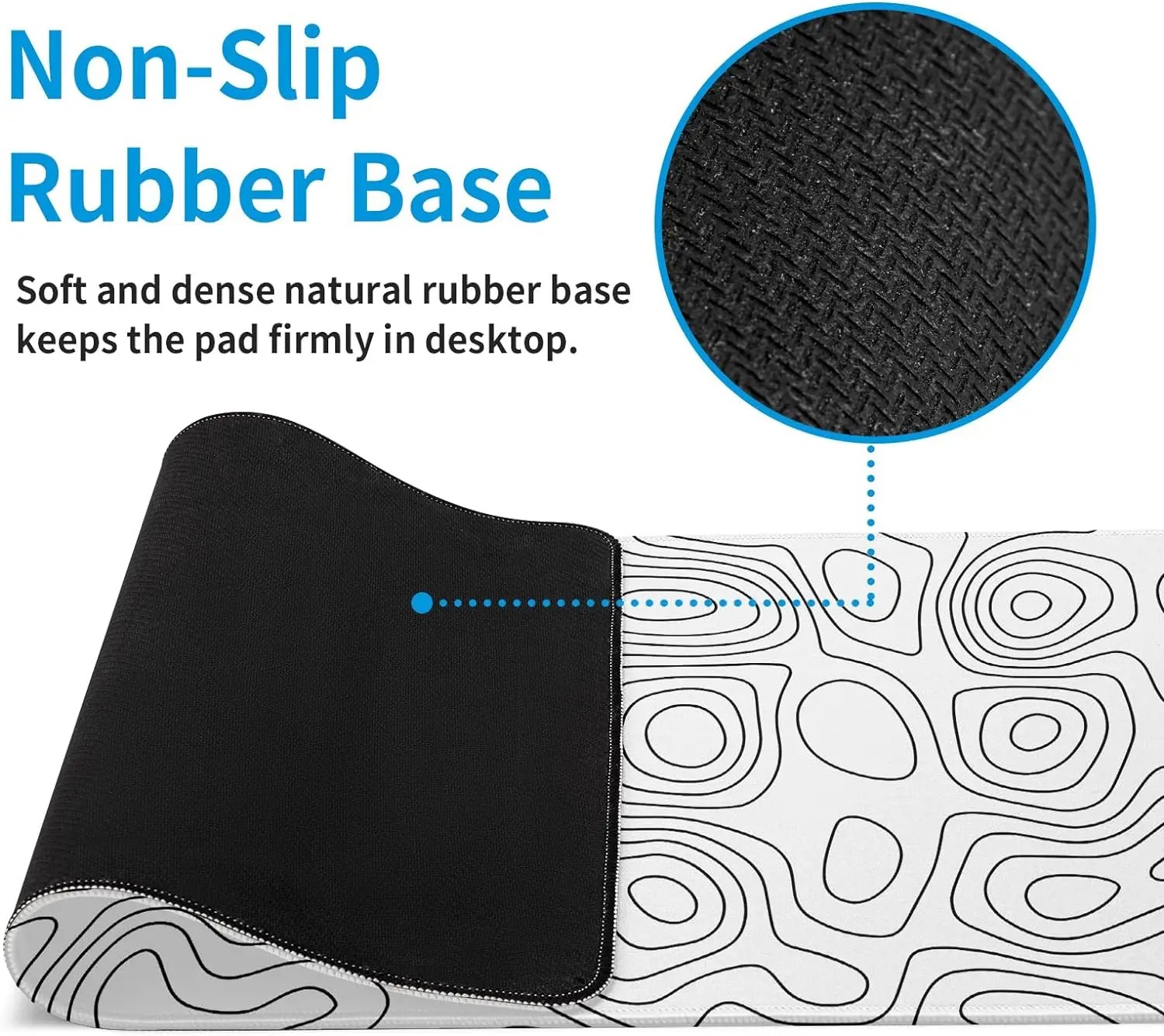 White Rubber Mouse Pad Topogra - Gaming Keyboard High Ground review and price